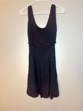 Just Choon Sleeveless Midi Dress in Plum with Scoop Neck